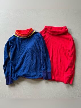 Toddler Kids Retro Vintage Turtleneck Top Bundle